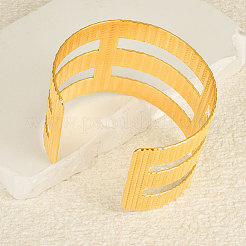 Elegant 304 Stainless Steel Cuff Bangles for Women&nbsp;RI2823-2