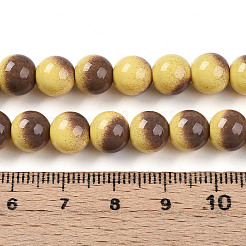 Baking Paint Glass Beads&nbsp;X1-DGLA-N012-8mm-09