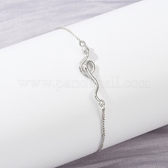 925 Sterling Silver Link Bracelets&nbsp;BJEW-D320-01P