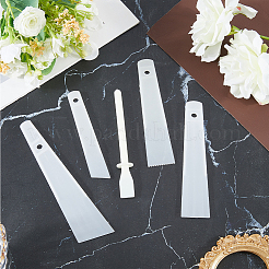 5Pcs 5 Styles Plastic Scraper Tools&nbsp;AJEW-CL0002-75