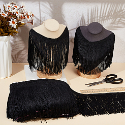 10 Yards Polyester Tassel Lace Ribbons&nbsp;OCOR-WH0045-23B-02