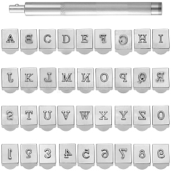 Letter & Number Alloy Leather Stamping Tool Sets&nbsp;TOOL-WH20012-002A