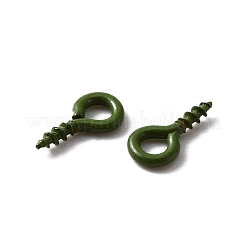 Stoving Varnish 100Pcs Iron Screw Eye Pin Peg Bails&nbsp;FIND-WH0036-29G