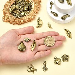 アクリルパーツ  混合型のチャーム  ダークチソウ  16.5~29x7.5~17.5x3~5.5mm  穴：1~3.5x1~6.5mm  約661個/250g&nbsp;OACR-CJC0016-08