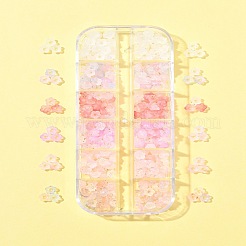 420Pcs 6 Colors Frosted Transparent Acrylic Beads&nbsp;OACR-FS0002-17B