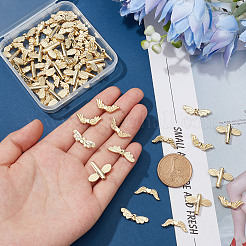 80Pcs 4 Style Rack Plating Alloy Beads&nbsp;FIND-CA0004-37