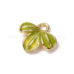 Alloy with Yellow Green Enamel Charms&nbsp;AL-CBA25EB-02