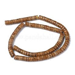 Natural Yellow Wood Lace Stone Wooden Jasper Beads Strands&nbsp;G-Z006-C08