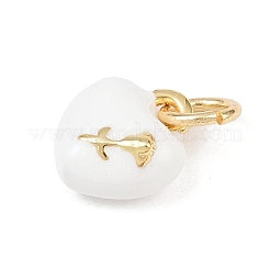 Brass Enamel Charms&nbsp;KK-P339-25G-01