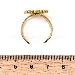 304 Stainless Steel Enamel Cuff Open Rings&nbsp;RJEW-Z139-01G