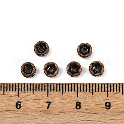 Brass Rhinestone Spacer Beads&nbsp;RB-A014-Z5mm-01R-NF