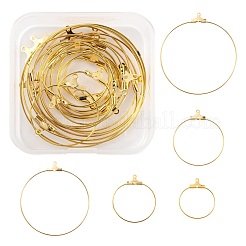 20Pcs 5 Size 304 Stainless Steel Pendants&nbsp;STAS-LS0001-12G