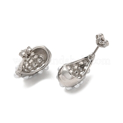 Rack Plating Brass Teardrop Stud Earrings&nbsp;EJEW-G381-05P