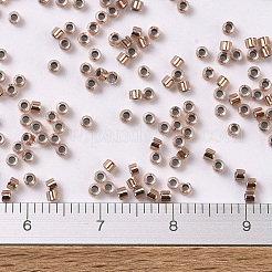 MIYUKIデリカビーズ  シリンダー  日本製シードビーズ  11/0  （db0037)銅張りクリスタル  1.3x1.6mm  穴：0.8mm  約2000PCS /ボトル&nbsp;SEED-JP0008-DB0037