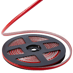 PVCプラスチックエッジバンディング  DIYテーブルのエッジトリム  戸棚  家具  装飾トリム  銀  8x4.5mm  5 m /ロール&nbsp;AJEW-GF0013-89A-06