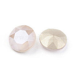 Pointed Back & Back Plated Glass Rhinestone Cabochons&nbsp;RGLA-J012-10mm-103MK
