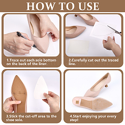 Rubber Self-Adhesive Anti-Slip Stick Shoes Pad&nbsp;AJEW-WH0777-009A