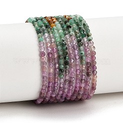 Gradient Color Natural Gemstone & Natural Emerald Beads Strands&nbsp;GG-CBA1668-A10-3mm