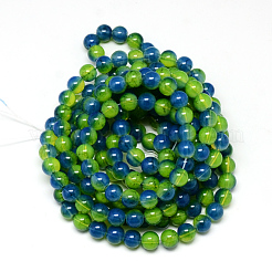Baking Paint Glass Beads Strands&nbsp;DGLA-Q023-8mm-DB63