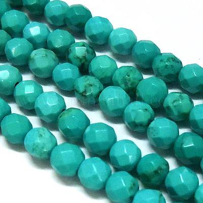 Natural Magnesite Round Beads Strands&nbsp;TURQ-L020-4mm-02-1