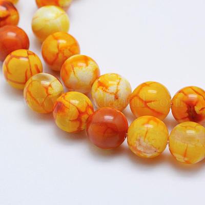 Natural Crackle Agate Beads Strands&nbsp;G-K203-88-8mm-1
