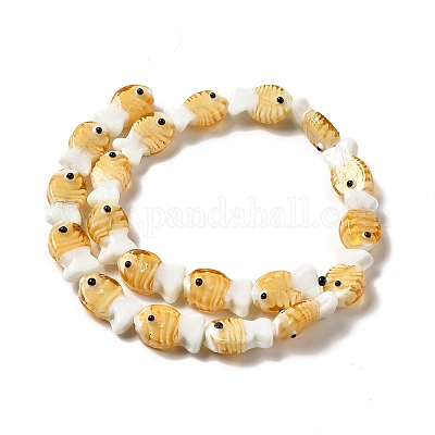 Handmade Lampwork Beads Strands&nbsp;LAMP-G154-07C-1