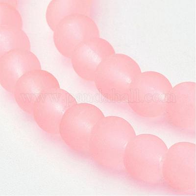 Baking Paint Transparent Glass Bead Strands&nbsp;X-GLAA-S031-4mm-28-1