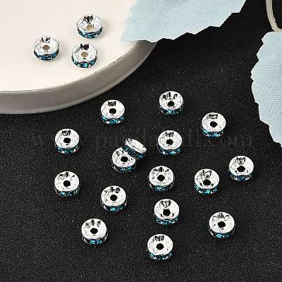 Brass Grade A Rhinestone Spacer Beads&nbsp;RB-A014-Z8mm-06S-1