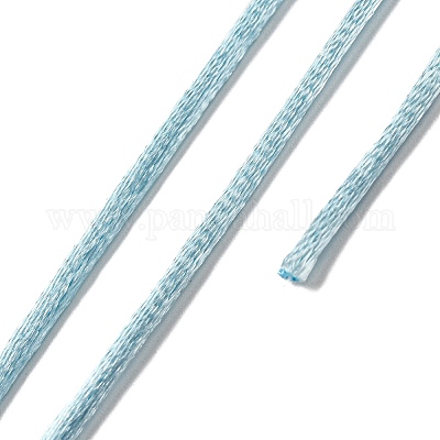 ポリエステル刺繍糸  クロスステッチの糸  ライトブルー  3mm  20 M /バンドル&nbsp;OCOR-C005-C18-1