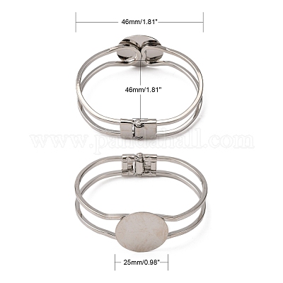 Brass Bangle Making&nbsp;BJEW-K156-01P-1