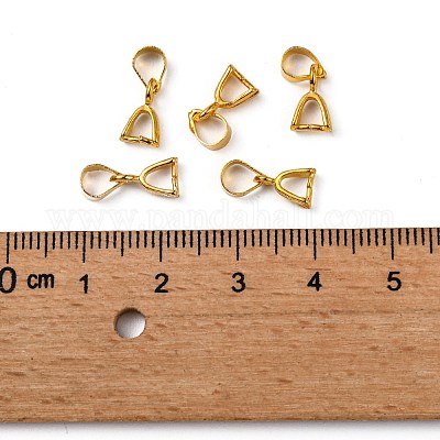 真鍮のアイスピックピンチベイル  ゴールドカラー  9mm  穴：4x5mm&nbsp;KK-KK06-G-1