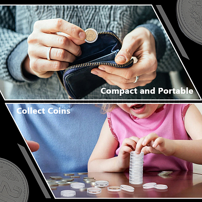 Plastic Coin Storage Box&nbsp;CON-WH0099-89-1