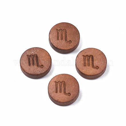 Laser Engraved Wood Beads&nbsp;WOOD-S053-53A-1
