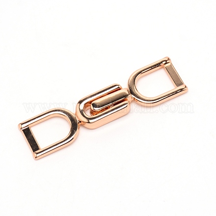 合金の留め金 連動ベルトバックル ライトゴールド 73x18.5x8mm 穴