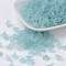 Transparent Acrylic Beads, Flower, Frosted, Light Blue, 10x5mm, Hole: 1mm, about 420pcs/50g