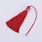 Nylon Thread Tassel Big Pendant Decorations, Red, 100x10mm