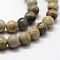 Natural Polychrome Jasper/Picasso Stone/Picasso Jasper Bead Strands, Round, 6mm, Hole: 1mm, about 62pcs/strand, 15.3 inch(39cm)