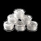 Flat Elastic Crystal String, Beading Thread, White, 0.8mm, about 5.47 Yards(5m)/Roll