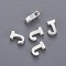 Brass Charms, Letter, Letter.J, 6x3x2mm, Hole: 1mm