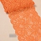 Lace Trim, Polyester Ribbon for Jewelry Making, Dark Orange, 5-7/8 inch(150mm)