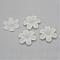 Transparent Acrylic Beads, Frosted, Flower, Creamy White, 32.5x29.5x8.5mm, Hole: 1.5mm, about 292pcs/500g