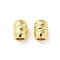 Brass Beads, Column, Real 18K Gold Plated, 4x3mm, Hole: 1.6mm