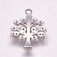 Brass Micro Pave Cubic Zirconia Pendants&nbsp;ZIRC-G099-37P-2