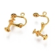Brass Screw-Back Earring with Loop&nbsp;EC143-M-2