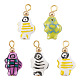5Pcs Porcelain Pendants&nbsp;PALLOY-TAC0223-3