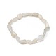 Natural White Moonstone Stretch Beaded Bracelets&nbsp;BJEW-K213-C02-1