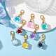 8pcs Plastic Pendants Decorations&nbsp;HJEW-JM01822-4