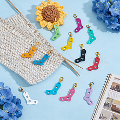 12Pcs Acrylic Locking Stitch Marker&nbsp;HJEW-JOY00031