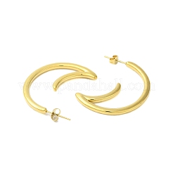 Ion Plating(IP) 304 Stainless Steel Stud Earrings&nbsp;EJEW-H009-01G-04