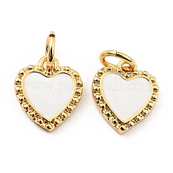 Rack Plating Brass Enamel Pendants&nbsp;KK-E015-08G-02